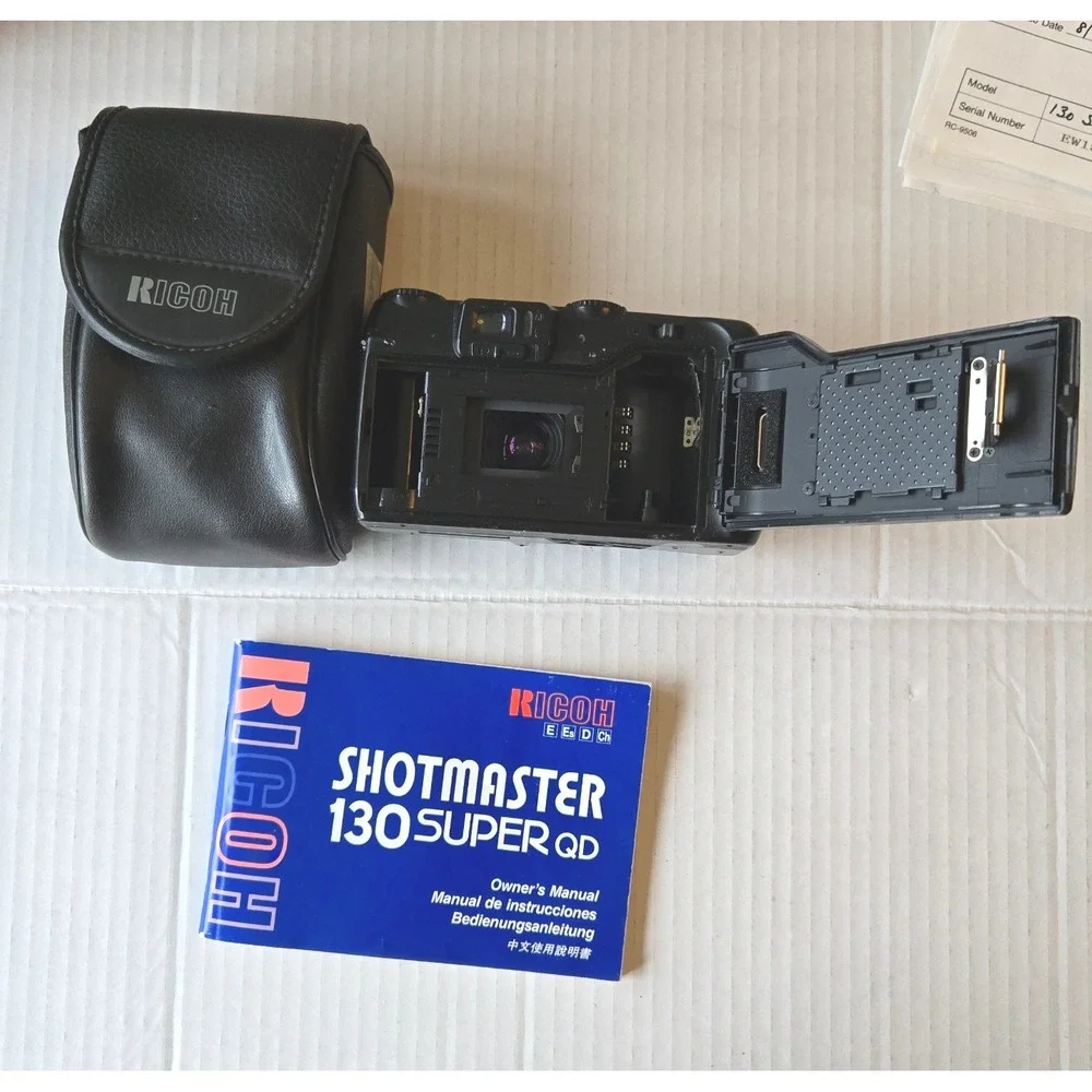 Ricoh Shotmaster Zoom 105 Plus 35mm Film‎ Camera – Broken Back Door, AS-IS